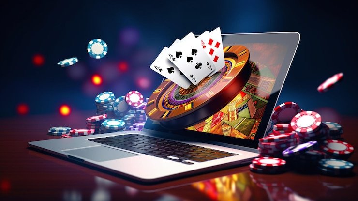 Grid permainan Caishen Wins menampilkan simbol dewa kekayaan dan elemen tradisional Asia